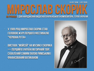 Мирослав Скорик: 86 річниця з дня народження видатного українського композитора