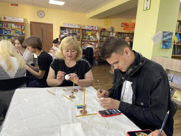 Протягом Великодніх свят у закладах культури працювали тематичні фотозони та проходили майстер-класи