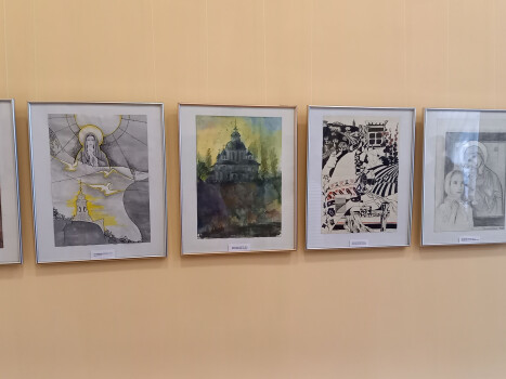 Презентація виставки робіт вихованців образотворчого відділення Полтавського ліцею №1