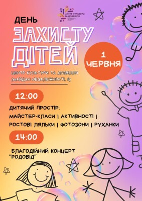 Мистецька програма до Дня захисту дітей у ЦКД