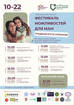«Фестиваль можливостей для мам» — про ресурс, підтримку та силу жінки